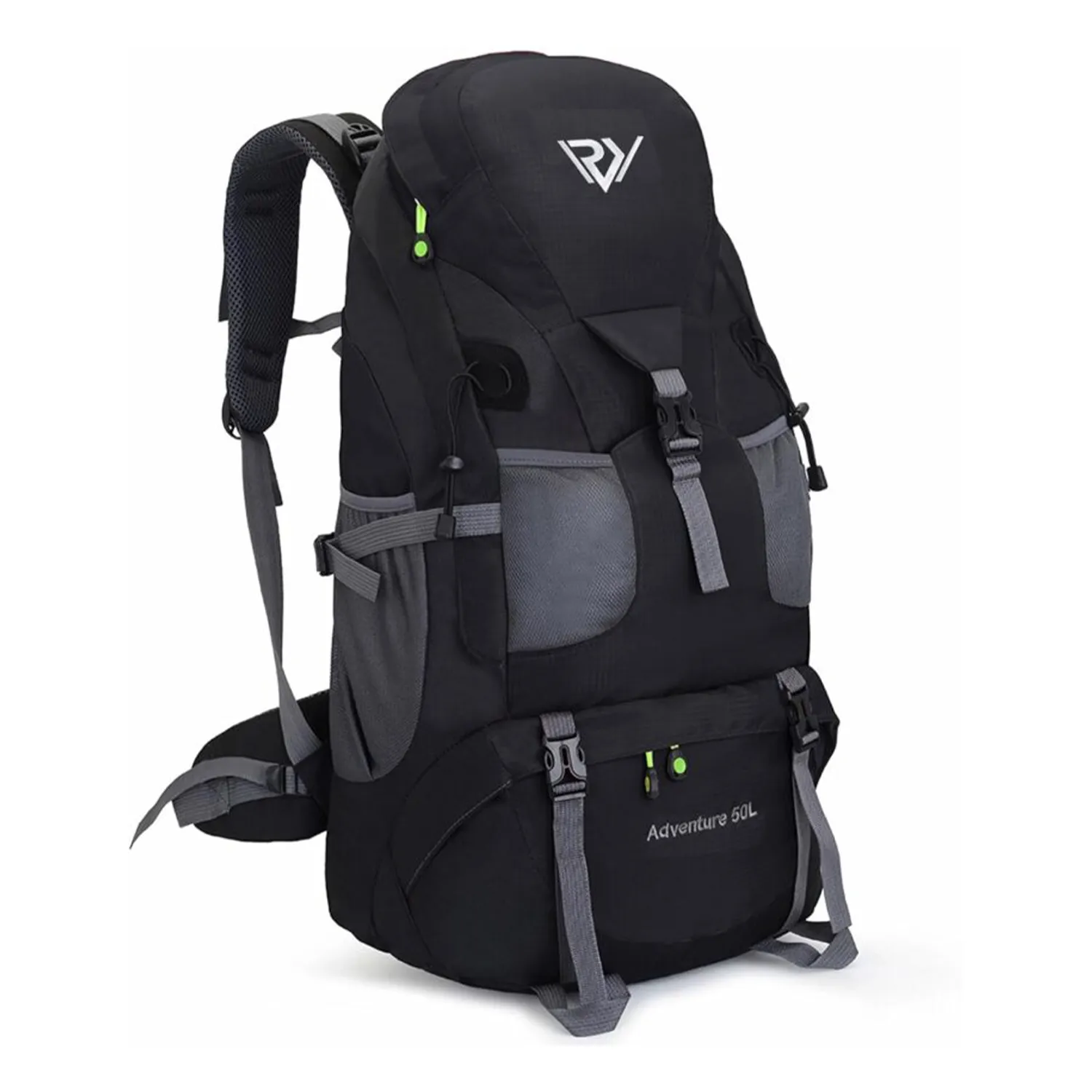 50L Hiking Backpack, Waterproof Lightweight Daypack for Outdoor Camping Travel