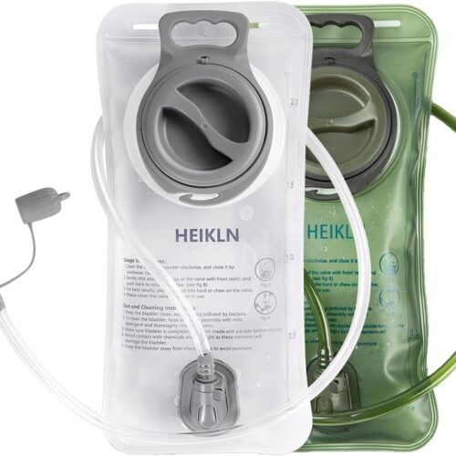 Hydration Bladder 2 Liter,Leak Proof Water Reservoir, BPA Free Military Water Storage Bladder Bag Hydration Pack Replacement Easy Clean for Bicycling Hiking Camping Hunting Running