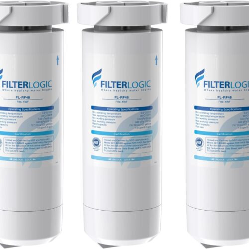 XWF NSF Certified Refrigerator Water Filter, Replacement for GE® XWF, 3 Filters