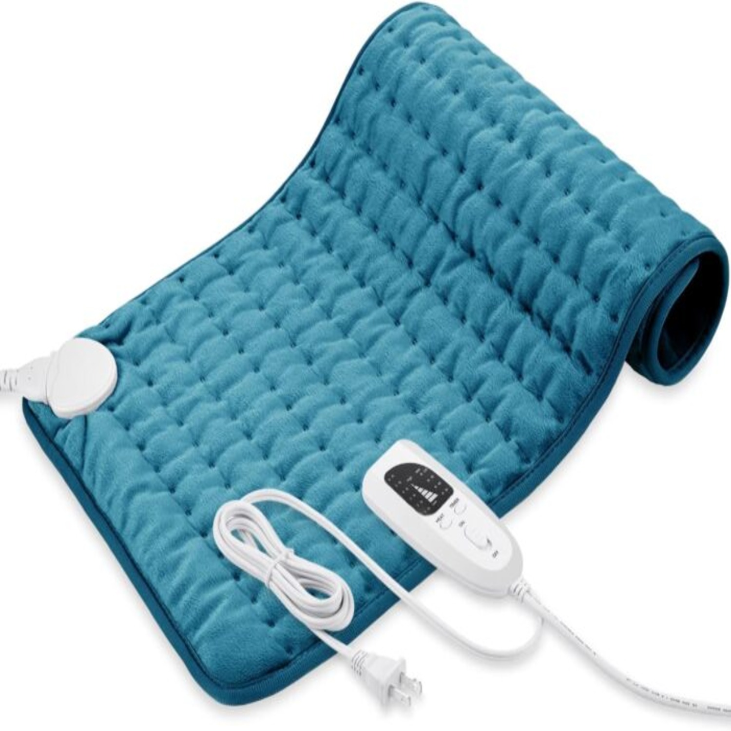 Heating Pad - Electric Heating Pads - Hot Heated Pad for Back Pain Muscle Pain Relieve - Dry & Moist Heat Option - Auto Shut Off Function (Blue, 12''×24'')