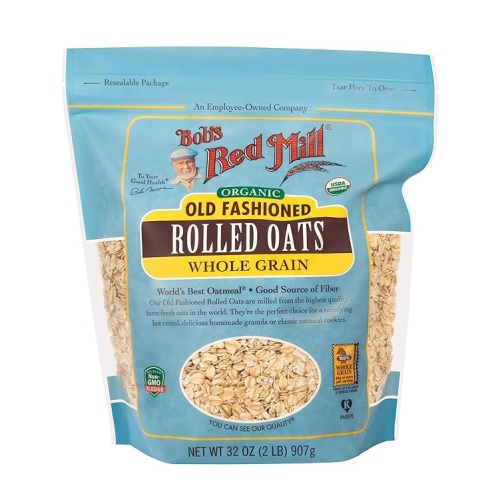 Bob's Red Mill Organic Old Fashioned Rolled Oats, 32-ounce (Pack of 4)